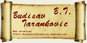 Budisav Taranković vizit kartica
